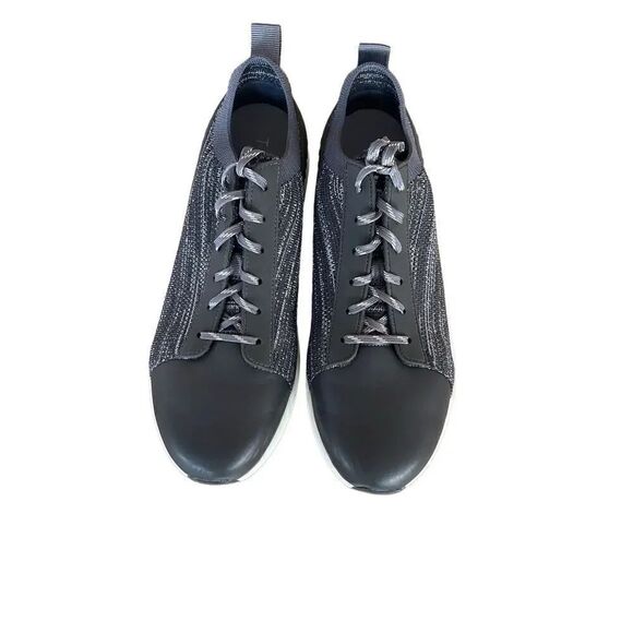 Alegria Shoes - Traq By Alegria Womens Charcoal Gray Lace Up Knitted Qest Atheltic Shoes Size 40
